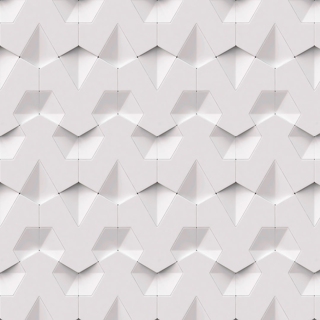 3D - 057 Hexágonos con Ondas Concéntricas