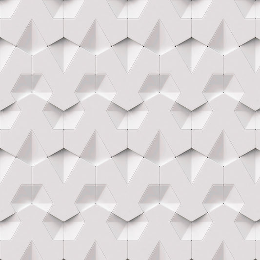 3D - 057 Hexágonos con Ondas Concéntricas