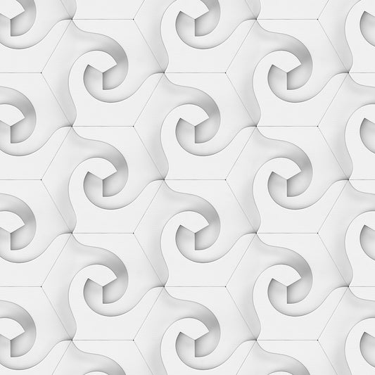 3D - 058 Espiral Hexagonal Fluida