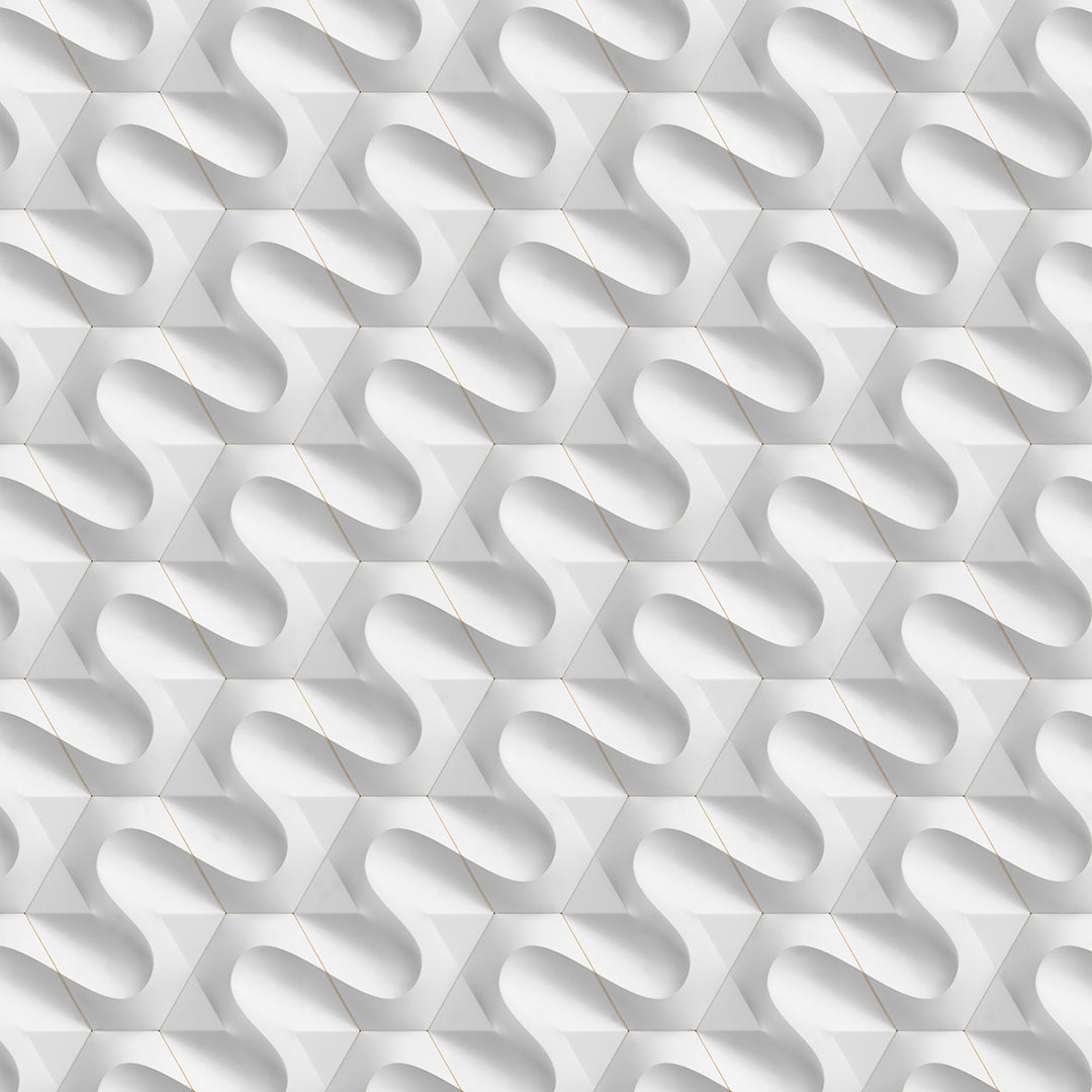 3D - 064 Ondas Fluídas en Hexágono